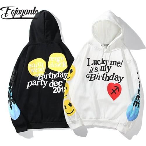 FOJAGANTO 2021 Men Hip Hop Streetwear Hoodies Male Spring Autumn Pullover Hoodie Letter Printed Oversize Hoodies Male