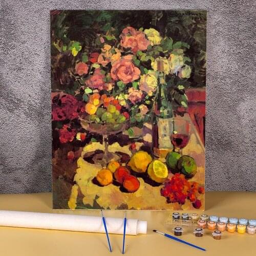 Fruit Landscape DIY Paint By Numbers Kit Oil Paints 40*50 Boards By Numbers Home Decor Crafts For Handicraft