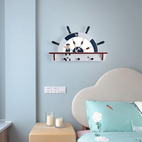 Childrens Room Bedroom Wall Lamps Bedside Cartoon Wall Light Aisle Stair led Lighting American led Eye Protection Wall Sconces