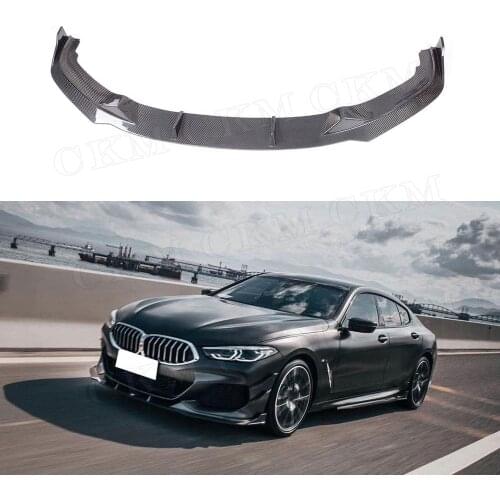 Dry Carbon Fiber Front Bumper Lip Chin Spoiler For BMW 8 Series 840i G14 G15 G16 2019 2020 Car Styling