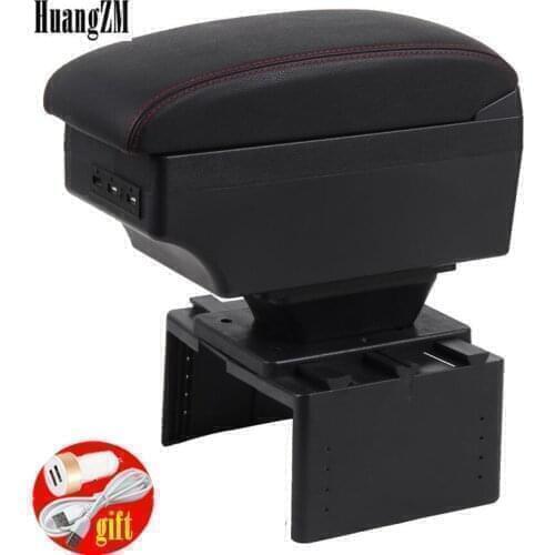 For vw Passat b5 car armrest leather arm rest rotatable storage box accessories car-styling decoration interior 1999-2005