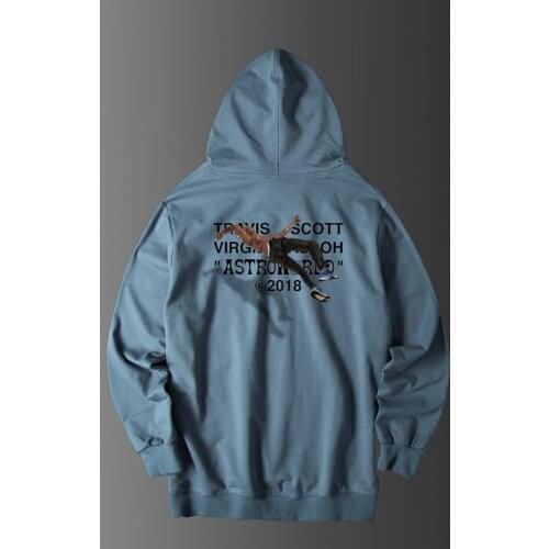 Travis Scott Mens White Cotton Hoodie, Hip-Hop Streetwear, Cartoon Letters, Fashion, High Quality, Long Sleeves, Unisex M-5XL