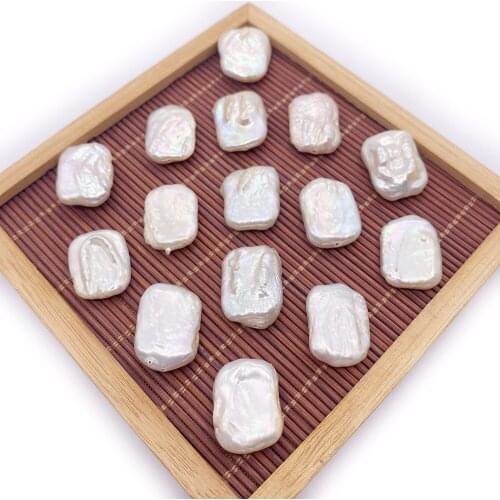 Baroque Rectangle Irregular Natural Freshwater Pearl Fashion Creation DIY Necklace Accessories Earrings Designer Crafts Making