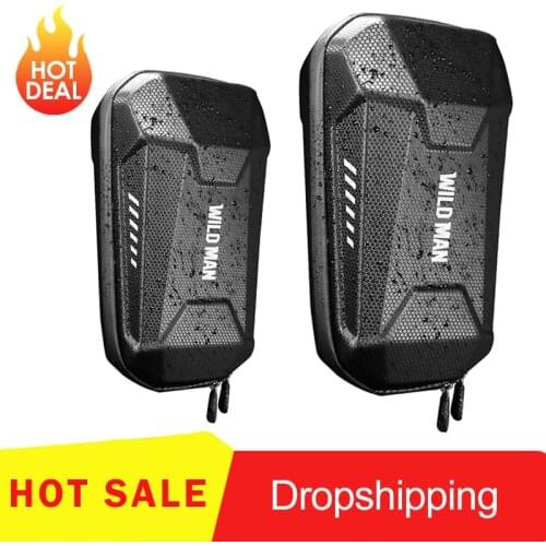 WILD MAN Universal Electric Scooter Headstock EVA Hard Shell Balance Car Bicycle Handlebar Bag for Xiaomi M365 ES1 ES2 ES3 ES4
