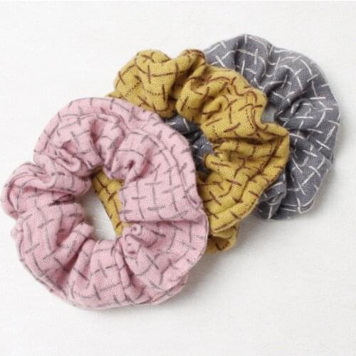 Scrunchies lot for Women Elastic Handmade Autumn and Winter Hair Band Ponytail Holder Headband Hair Accessories