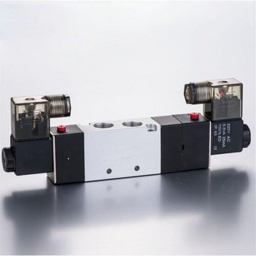 1/4 " Double head three position close type solenoid valve 4V330C-08