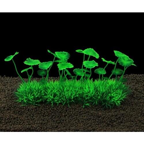 1 Pcs Plastic Manmade Water Plant Grass Green 10cm Height for Aquarium Decoration Supplies