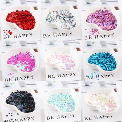 10g/pack 1,2,3,4mm dot ultra-thin bright nails sequins PET glitter powder nail patch clothing accessories
