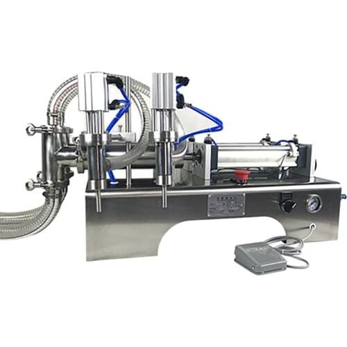 100-1000ml Horizontal double-head pneumatic liquid filling machine Automatic quantitative filling machine