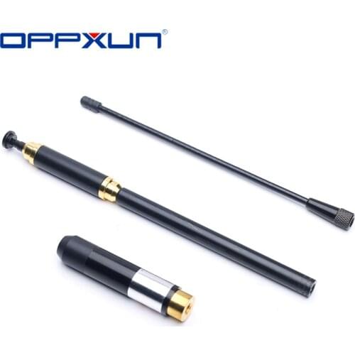 2021 VHF UHF Dual Band Sma-M Male Telescopic Antenna High Gain for Two Way Radio Baofeng UV-3R Yaesu VX-3R VX-6R Walkie Talkie