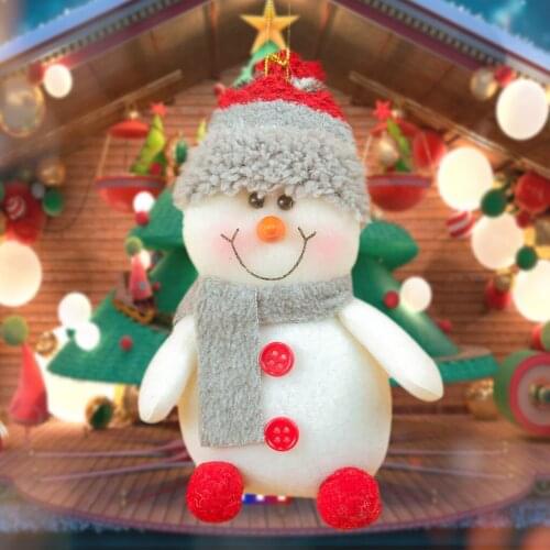 3PCS Christmas Ornamaents Snowman Elk Christmas Tree Doll Hanging Xmas Doll Pendant christmas decorations for home L927