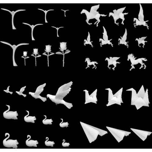 6-16Pcs/Box Ocean Epoxy Resin Filling Material Mini Jellyfish Rose Mushroom Crystal 3D Ornaments Filling For DIY Jewelry Making