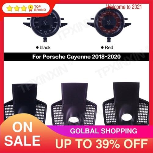 Car stopwatch for porsche Cayenne 2018 -2020 interior dashboard center clock compass time electronic meter clock accessional