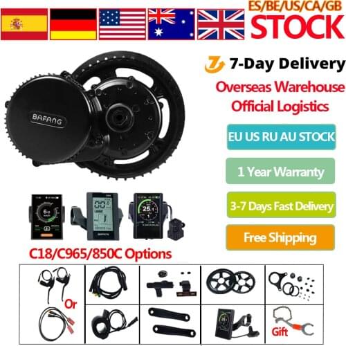 BAFANG BBS02 BBSHD 48V 500W/750W/1000W 36V250W/350W/500w Mid Drive Motor Ebike Kit 8fun Bicycle Engine Electric Bike Kit