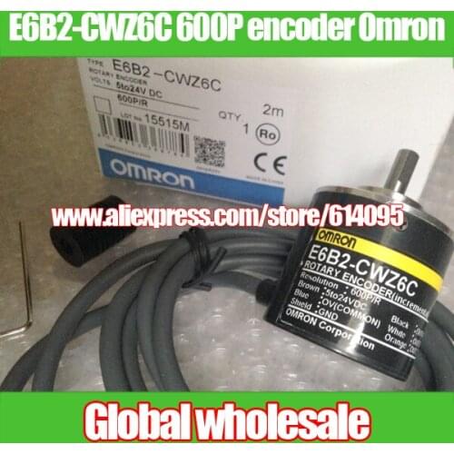 Free shipping incremental rotary encoder / encoder E6B2-CWZ6C 600P/R / for Omron rotary optical encoder