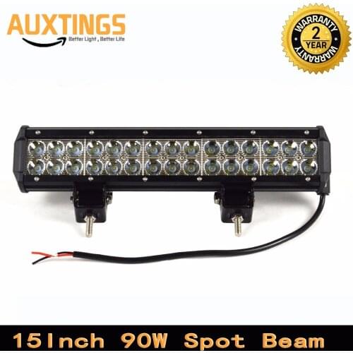FREE Tax Germany stock 4x4 lights 15 INCH 90W COMBO beam led driving light 12v led light bar auto led work light