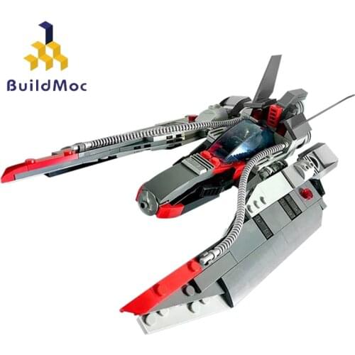 Buildmoc Space Wars Movie Technical Fighter Spaceship Warship Model Building Blocks Bricks Education Moc Toys For Children Gifts