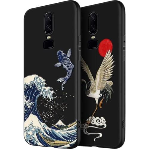 For Oneplus 6 Case 6.28'' for Oneplus One Plus 6 Cover 3D Relief Matte Soft 360 Full Cover LICOERS Official Case Oneplus6 1+6