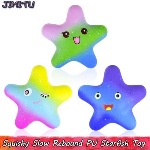 Starfish Squishy Toy for Kids Cute Marine Life Slow Rising Squishies Anti stress Baby Educational Toys Home Party Decor Gifts