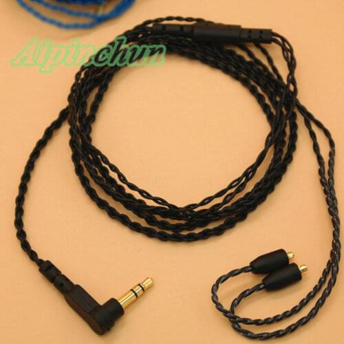 Aipinchun 120cm L Jack MMCX Earphone Cable Replacement for Shure SE215 SE535 SE846 SE425 SE315 UE900 XBA-Z5 XBA-A3 Headphones