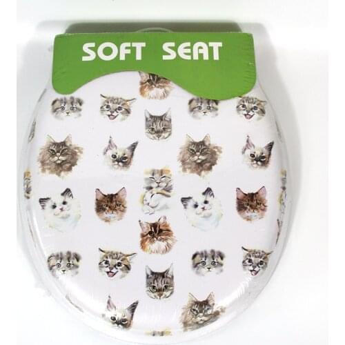 Toilet lid soft toilet seat 2021 new design high quality warm toilet seat cover set sea world sponge fashion 17" toilet seat