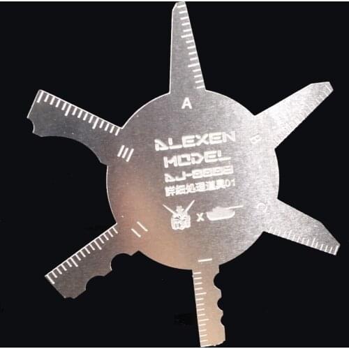 AJ0008 Up To / Military Model Cara Bit Details Modular Line Scratch Model Tool