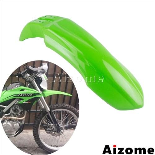 Motorcycle Dirt Bike Green Front Fender For Kawasaki KLX 150 KLX150 10" 14" 16" Wheel Mudguard