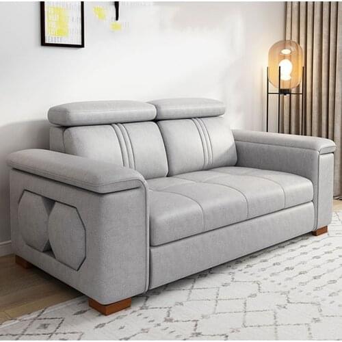 Multifunctional Sofa sofa bed technology cloth fabric latex filling with storage foot pedal modern simple sofa small room