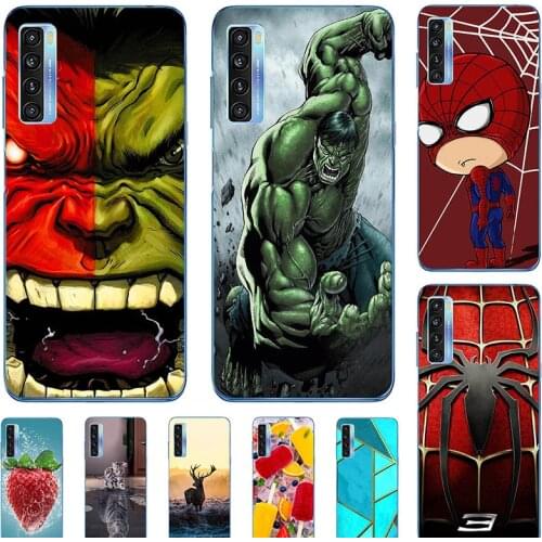Soft Case For TCL 20 Pro SE 20SE T781 For TCL 20S 20L Plus Phone Cover Cartoon Fundas Super Hero Coque Bumber Cat Shell