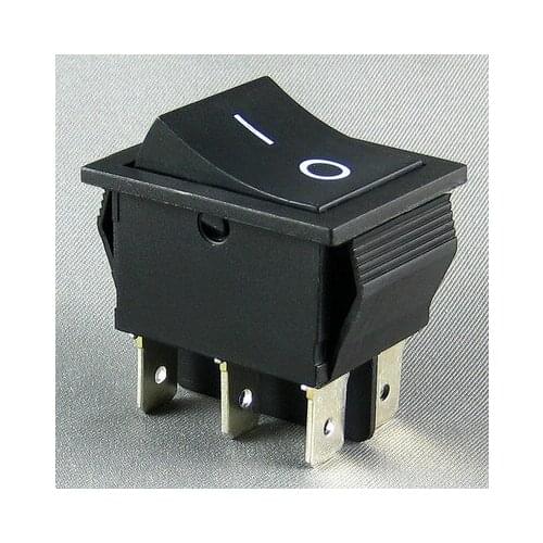 On the open Shanghai Wing Star ship switch KCD4 KCD2-221 16A 6 feet self-reset all black 220V