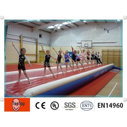 Tophop USA/EU 10m 33ft Inflatable Air Track / tumble piste / Catcher+CE/ULBlower+Repairt Kits