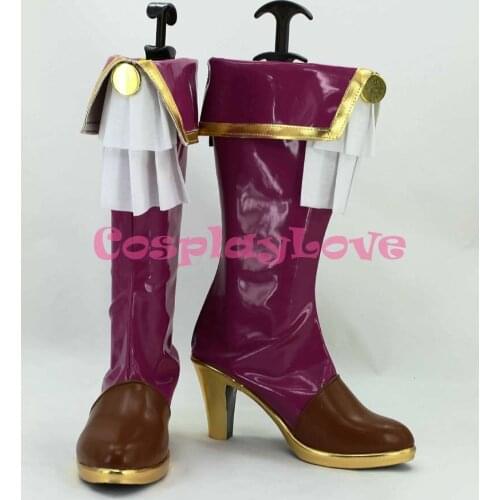 Newest Custom Made Japanese Anime Lovelive! Tojo Nozomi Cosplay Shoes Boots PU leather For Christmas Halloween