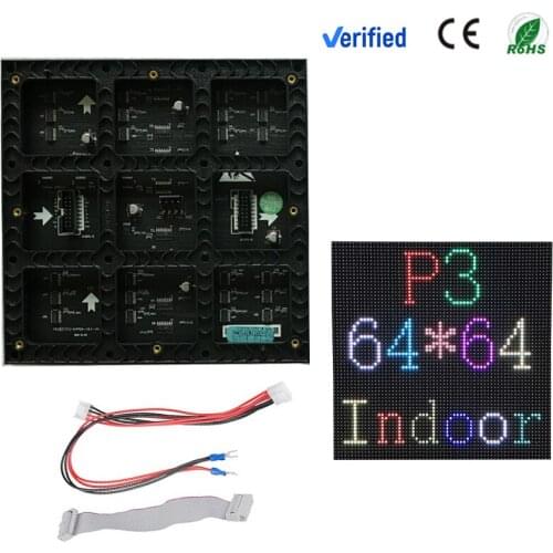 P3 Indoor LED Module 64x64 Pixels Good Price P3.91 LED Screen Indoor Advertising LED Screens