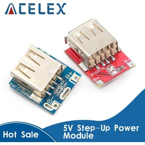 5V Step-Up Power Module Lithium Battery Charging Protection Board Boost Converter LED