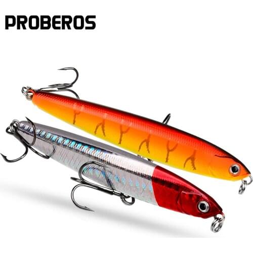 PROBEROS 1PCS Pencil Fishing Lures 10-14-18-24g Trolling Isca Long Cast Wobblers Sinking Artificial Hard Wobblers Trout Pesca