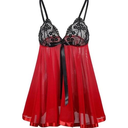 Plus Size Women Nightgown Hot Nightwear Sexy Lingerie Lace Slits Nightdress V-neck Nightie Vintage Sleepwear Female Robe Pijama