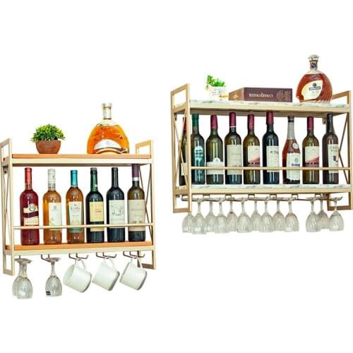 Customizable Wine Rack Wall-Mounted Light Luxury Display Rack Wall Decorations Household Wine Glass Holder Upside down
