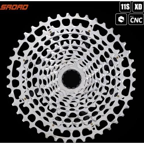 2021 SROAD 11S 10-42T 11 Speed MTB Bicycle Cassette 11v CNC Bike Freeewheel fits SRAM XD Super Light CNC Made K7 11V Sprocket