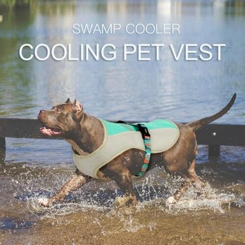 Pet Dog Cooling Vest Summer Dog Clothes Reflective Cool Vest Coat With Adjustable Mesh Quick Release Dog Harness Pet Supplies