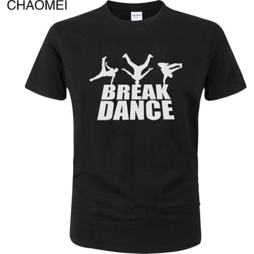 Streetwear Punk Harajuku Hip Hop Break Dance T shirt Cotton Print Breakdance T-shirt Unisex Fashion Cool Street dance Tees C16