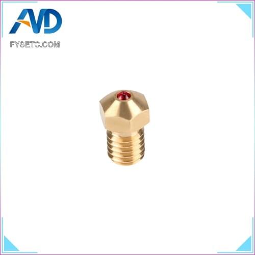 High Temperature E3D Ruby Nozzle V6 1.75mm Nozzles 0.4mm Compatible PETG ABS PET PEEK NYLON Ruby Nozzle For PRUSA I3 MK3/LulzBot