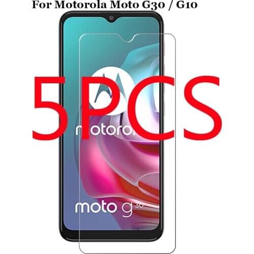 5PCS Safety 2.5D Full Glue Tempered Glass On For Motorola Moto G30 G40 Protective Film Screen Protector For Moto G10 G60 Guard