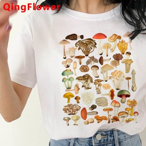Mushroom t shirt tshirt female ulzzang couple clothes couple harajuku kawaii clothes t-shirt graphic tees women vintage