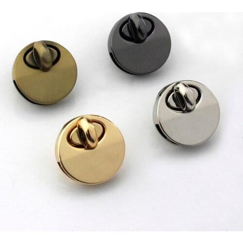1pcs Metal Round Shape Bag Turn Lock Twist Lock Clasp Leather Craft Women Bag Handbag Shoulder Bag Purse DIY Hardware