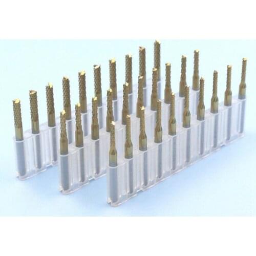 Ten sets of PCB milling cutter Imported alloy cutter Engraving cutter Corn milling cutter New milling cutter 1.30