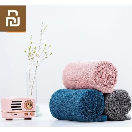 2020 Xiaomi Zajia Towel 100% Cotton 5 Colors Strong Water Absorption Bath Soft Comfortable Beach Face Hand Towels For Smart