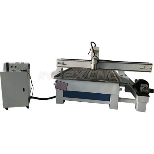 4 Axis CNC Router Engraver Machine , China Wood Carving Machine with Rotary Device