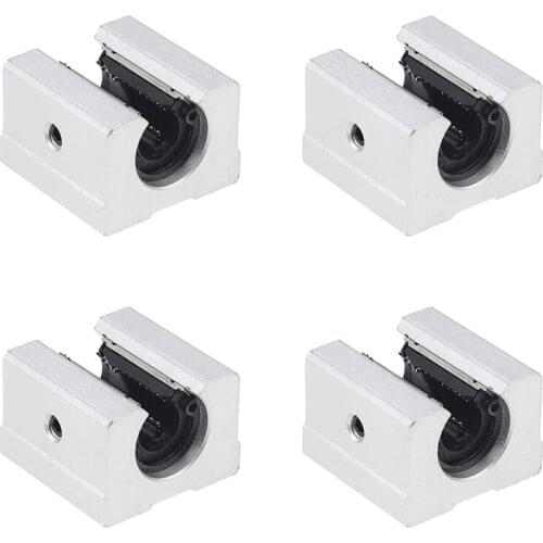 4PCS SBR16UU SBR Linear Ball Bearing Slide Block For SBR16 Linear Rail Guide