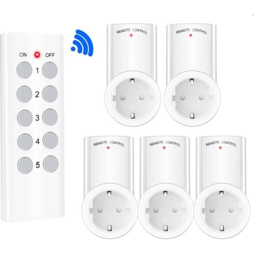 Wireless Remote Control Power Socket Smart Plug Light Switch EU UK French Plug Wall Electrical Outlet 433 Mhz For Smart Home