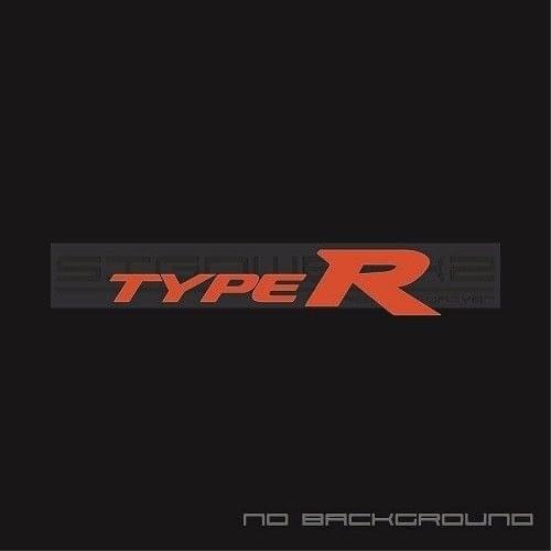 For 2Pcs/Pair Type R Decal Sticker JDM civic Accord S2000 vtec type r Turbo RSX Pair Car Styling
